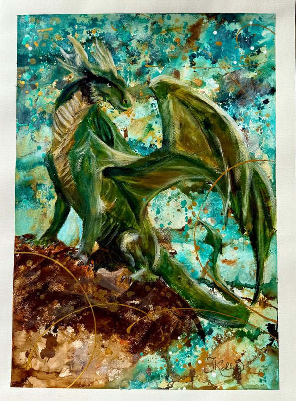 Dragon on Cliff