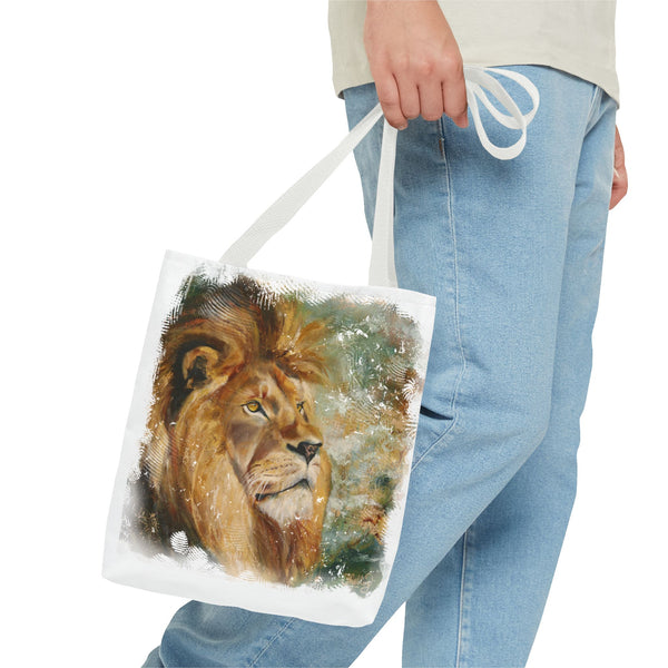 Assurance of Blessing Divine – Art Tote Bag — Majestic African Lion Art Beach & Market Bag
