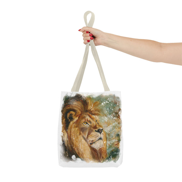 Assurance of Blessing Divine – Art Tote Bag — Majestic African Lion Art Beach & Market Bag
