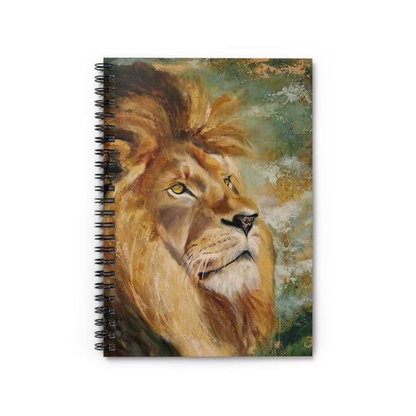 Assurance of Blessing Divine Spiral Notebook — Ruled Journal with Majestic Lion Artwork