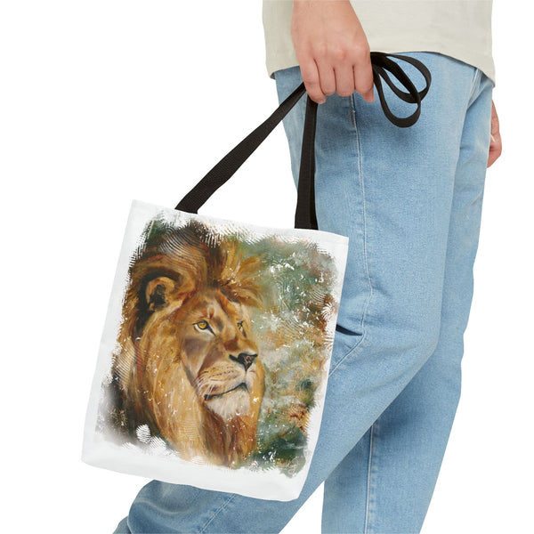 Assurance of Blessing Divine – Art Tote Bag — Majestic African Lion Art Beach & Market Bag