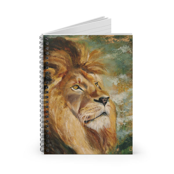 Assurance of Blessing Divine Spiral Notebook — Ruled Journal with Majestic Lion Artwork