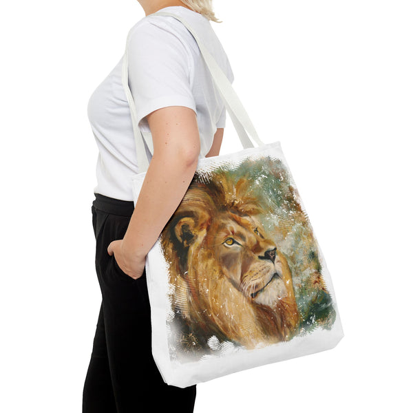Assurance of Blessing Divine – Art Tote Bag — Majestic African Lion Art Beach & Market Bag