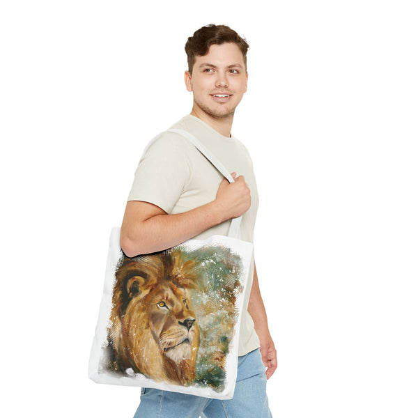 Assurance of Blessing Divine – Art Tote Bag — Majestic African Lion Art Beach & Market Bag