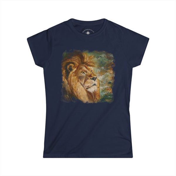 Assurance of Blessing Divine — Lion Art  Women's Tee Shirt