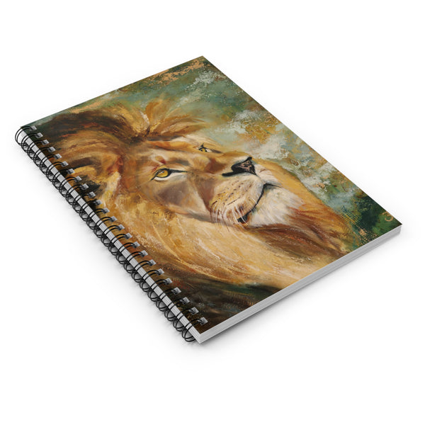 Assurance of Blessing Divine Spiral Notebook — Ruled Journal with Majestic Lion Artwork