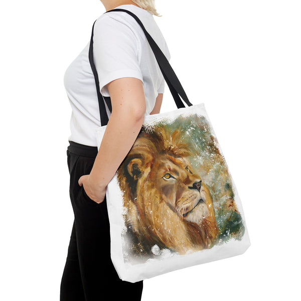 Assurance of Blessing Divine – Art Tote Bag — Majestic African Lion Art Beach & Market Bag