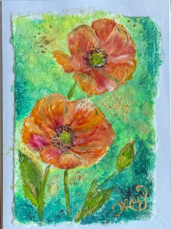 Red-Orange Poppies
